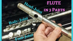 Check out the flute head-joint, body joint and foot-joint